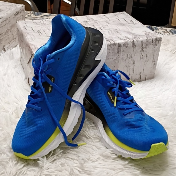 KURU Cloud+ Triple Max Ion Blue & Yellow Running Plantar Fascitis Sneakers 10M main image 5